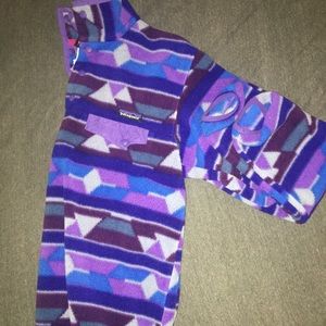 Patagonia Purple Geometrical Pullover!